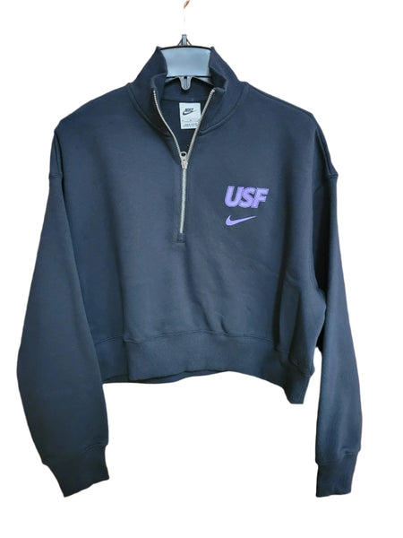 【美品】'fleece' （トップスのみ）thehighlights Nike Women's Phoenix Fleece Crop Quarter Zip – Cougar Central