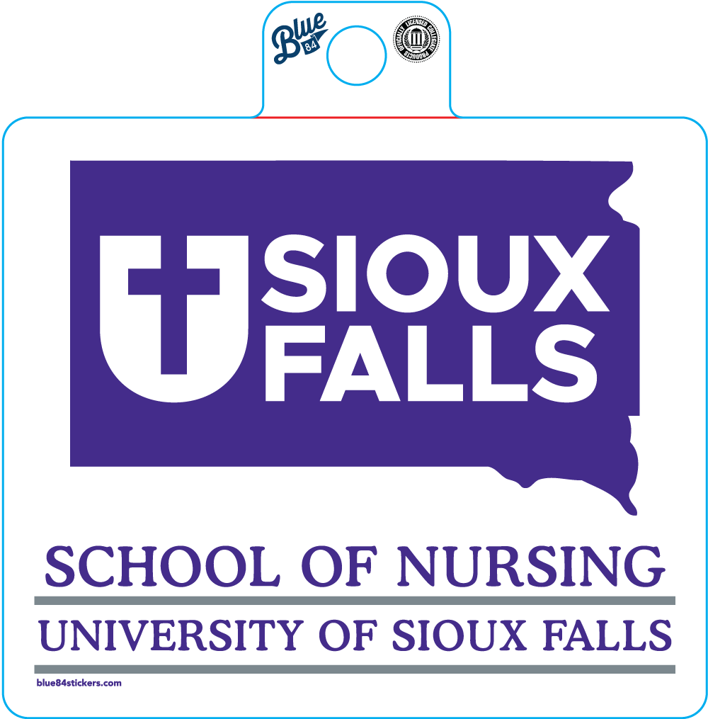 Blue 84 School of Nursing Sticker