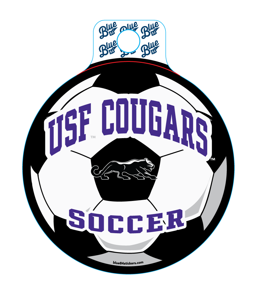 Clearance - Blue 84 Soccer Sticker