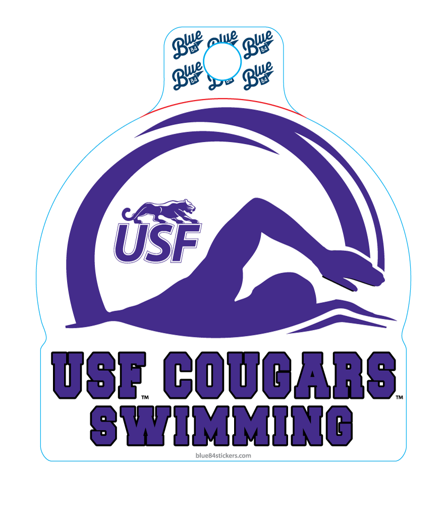 Clearance - Blue 84 Swimming Sticker
