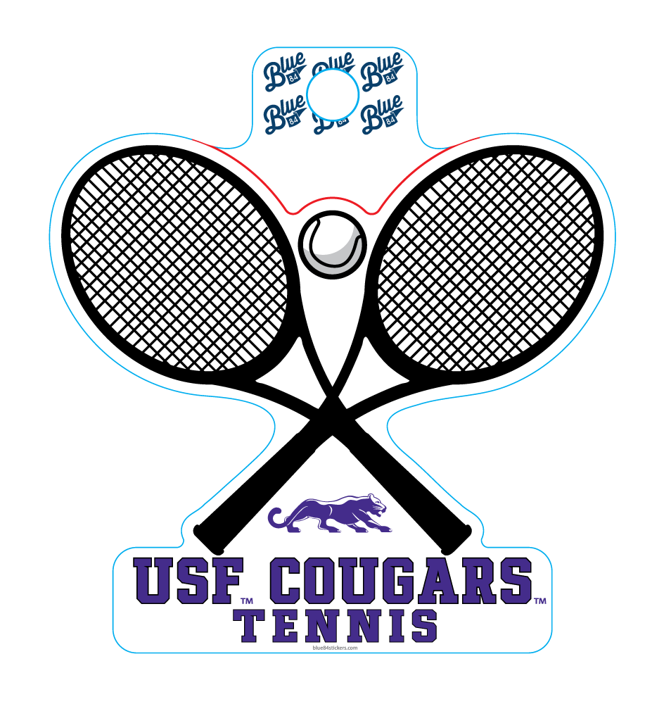 Clearance - Blue 84 Tennis Sticker