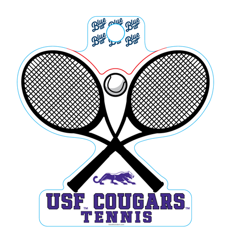 Blue 84 Tennis Sticker