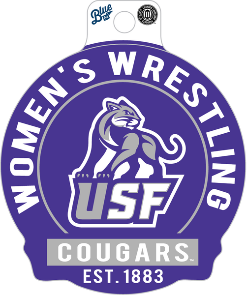 Blue 84 New Women's Wrestling Sticker Cougar Central