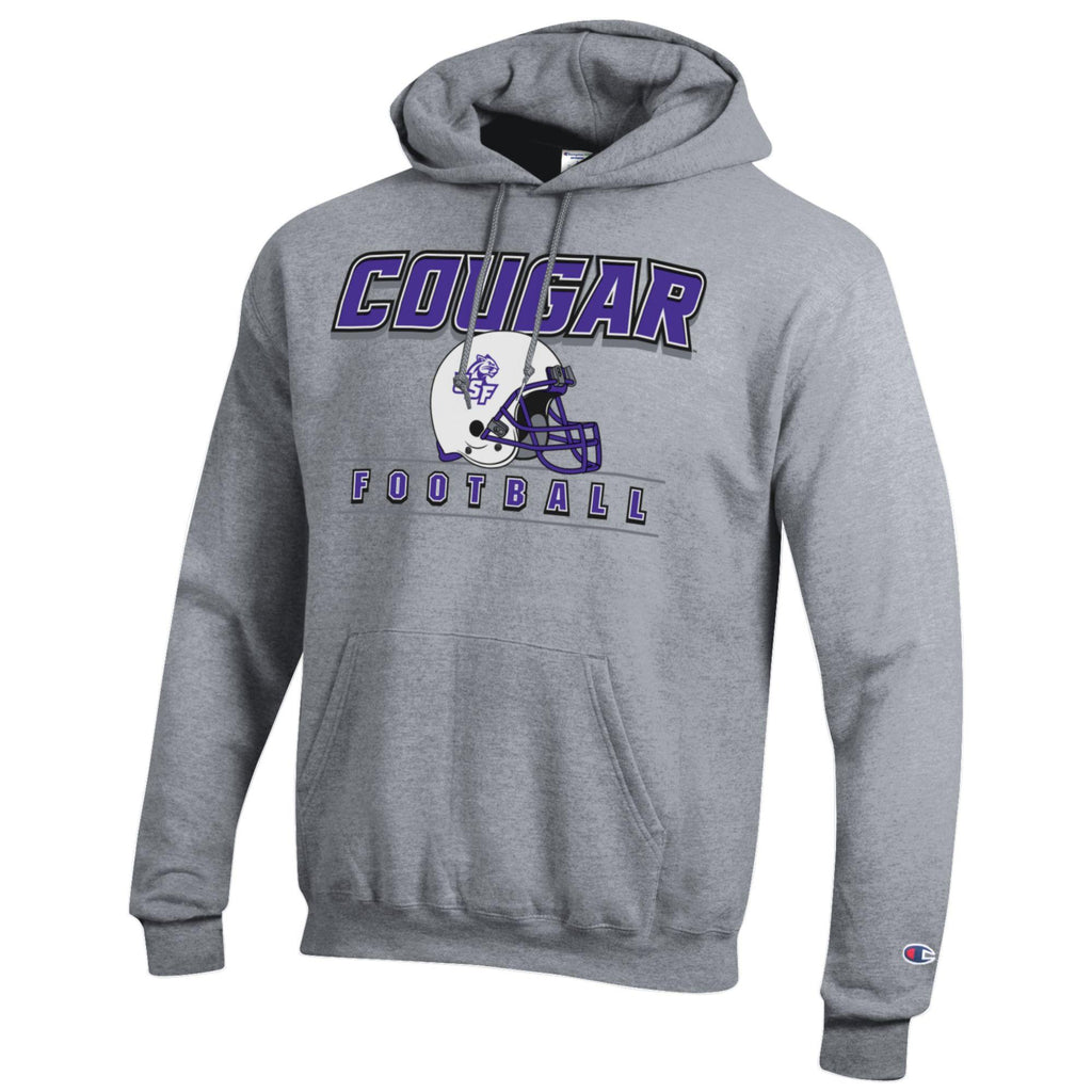 Champion Cougar Football Helmet Hooded Sweatshirt