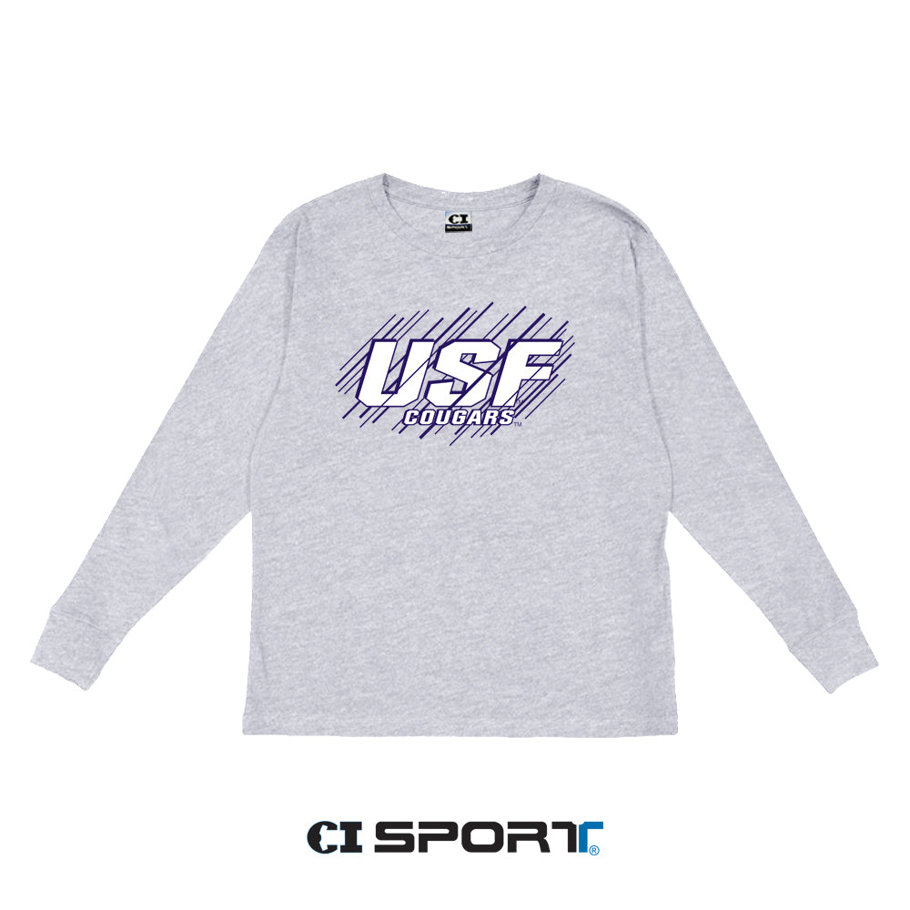 CI Sport Youth Heather Gray Long-Sleeve T-Shirt