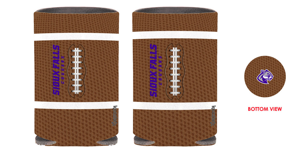 MCM Football Laces Koozie Collapsible Can Kooler