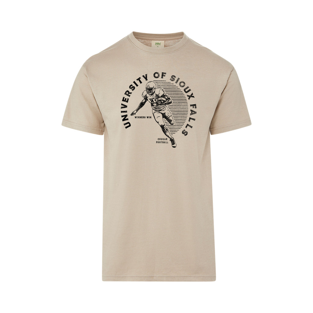 MV Sport Vintage Collegiate Football T-Shirt
