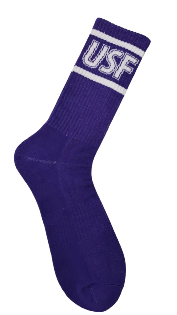USF Purple Athletic Crew Sock