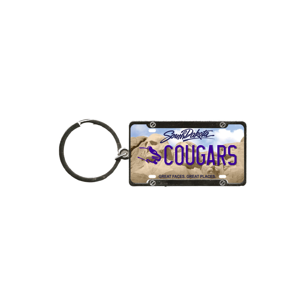 Varsity Line South Dakota License Plate Key Tag