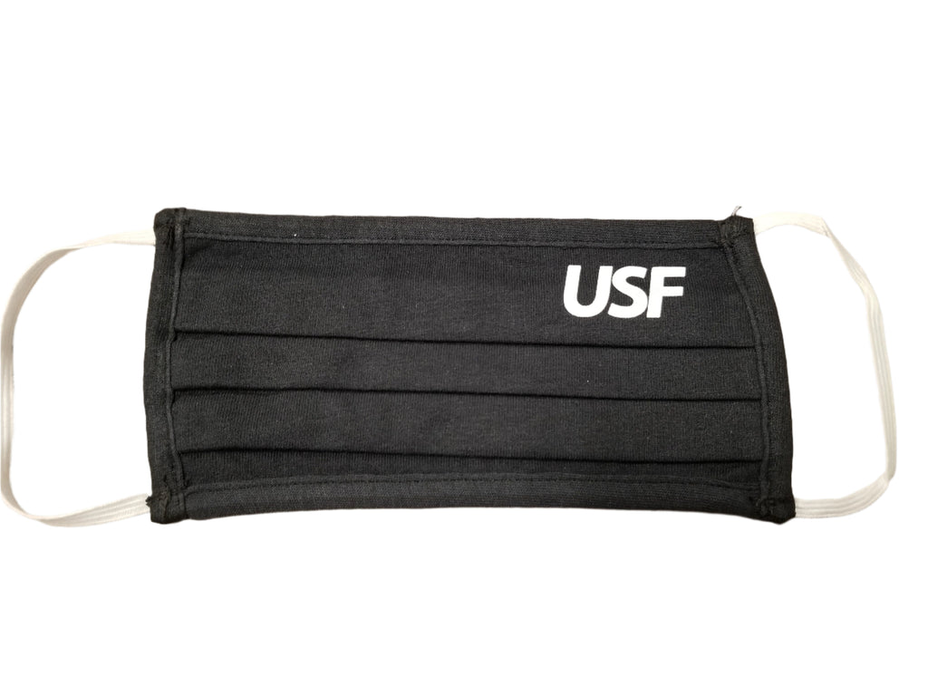 Clearance - USF Black Cloth Face Masks