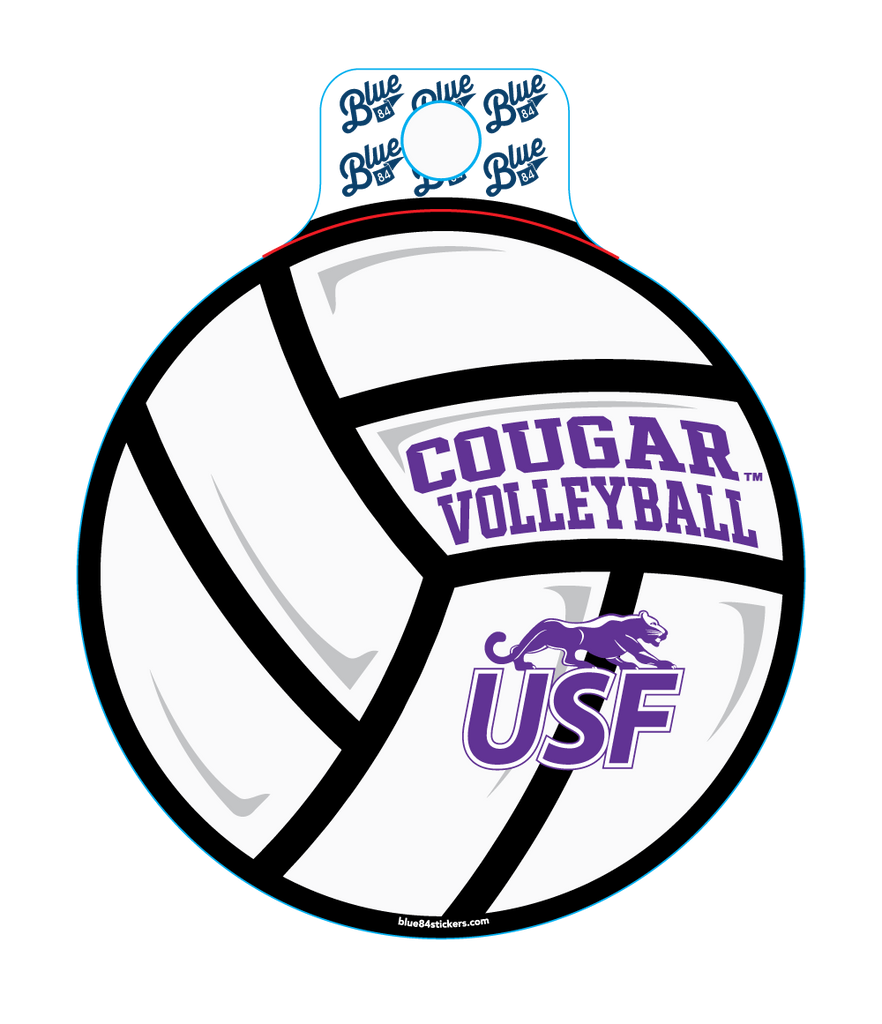 Blue 84 Volleyball Sticker