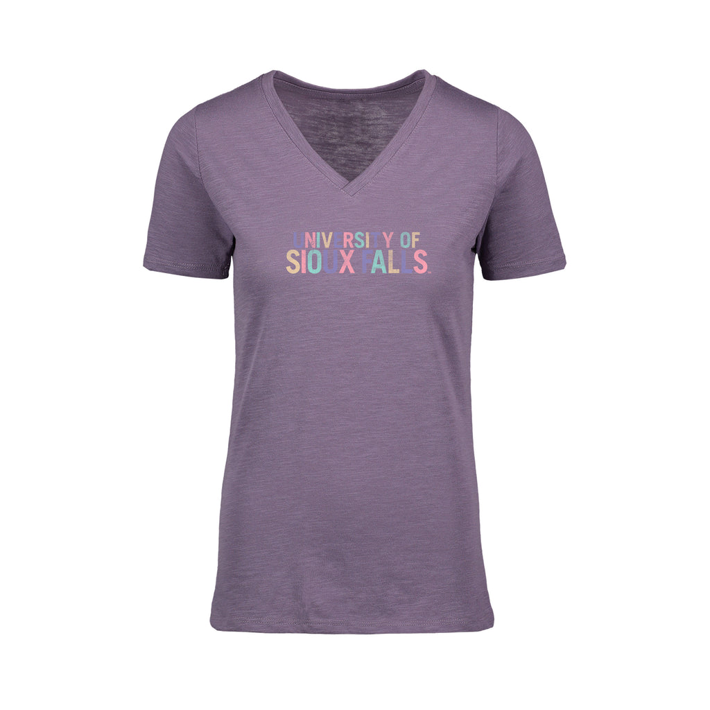 Clearance - MV Sport Women's Ringspun Slub V-Neck T-Shirt