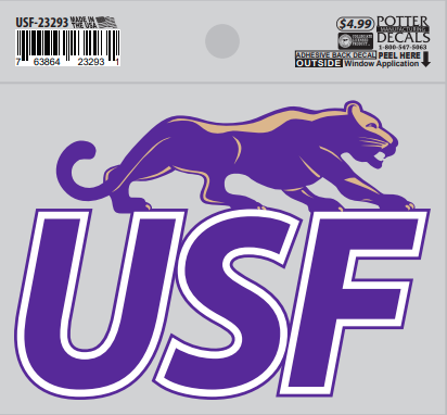 Potter Decals Small USF Logo