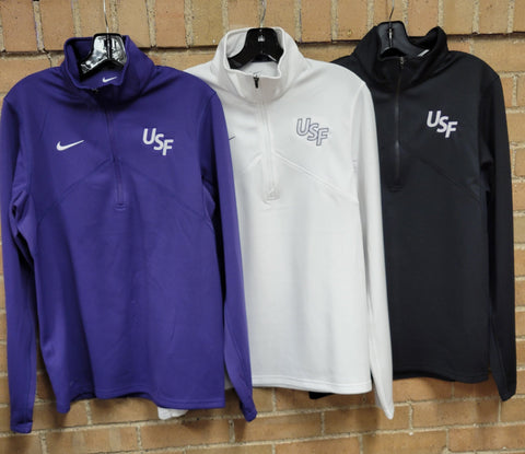 Nike DriFIT Training Quarter Zip USF Logo