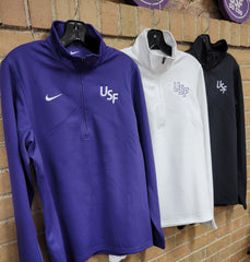 Nike DriFIT Training Quarter Zip USF Logo