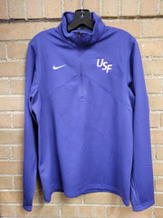 Nike DriFIT Training Quarter Zip USF Logo