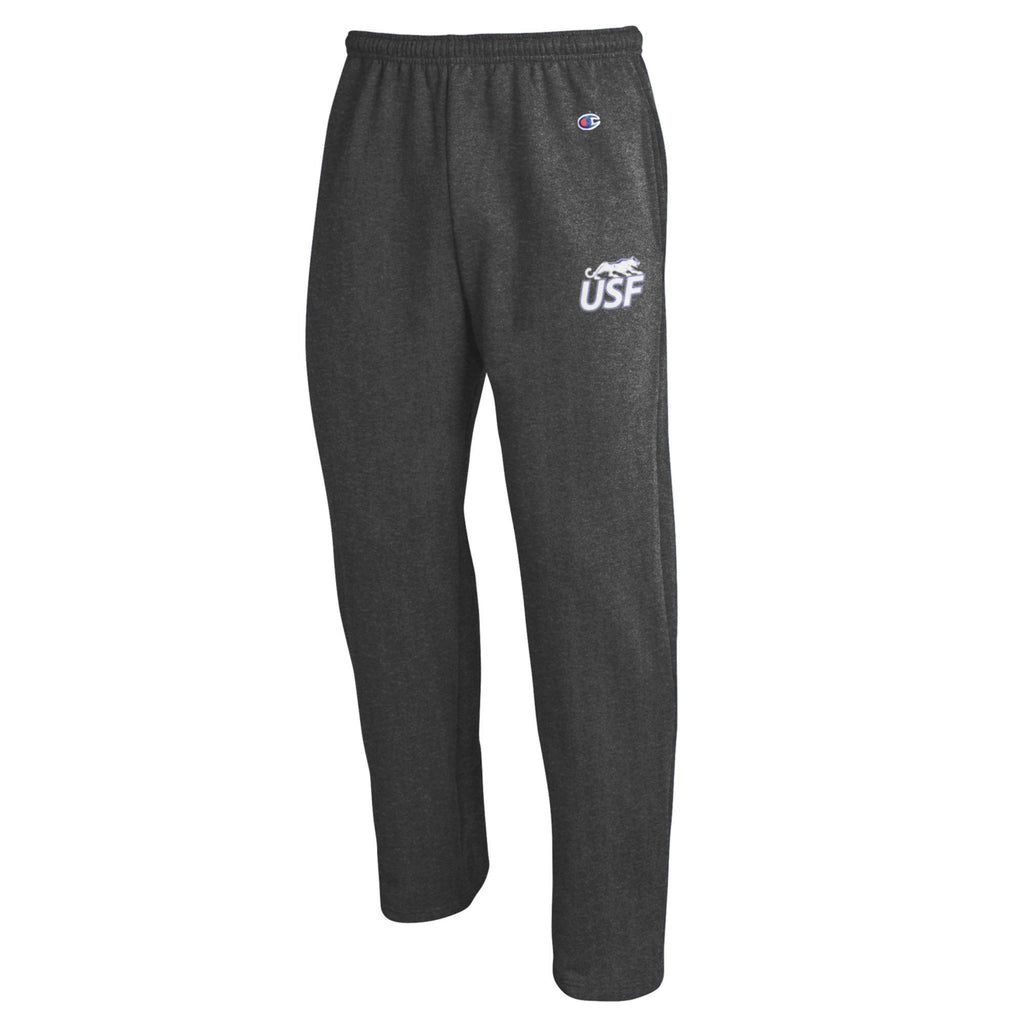 Champion Charcoal Powerblend Open Bottom Sweatpant