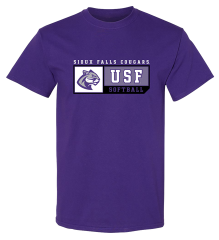J. America New Purple Softball Sports T-Shirt