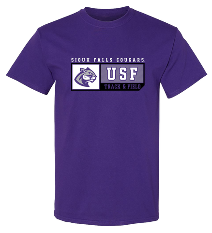 J. America New Purple Track & Field Sports T-Shirt