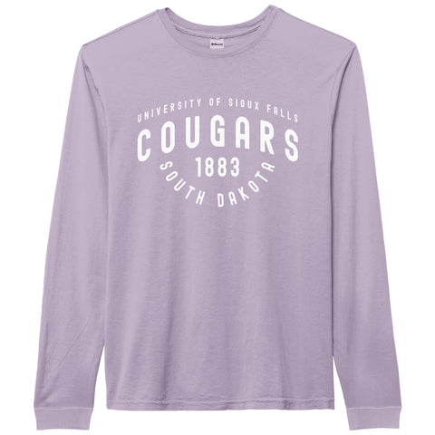 Ouray Vintage Wash Pigment Dyed Lilac Long-Sleeve Tee