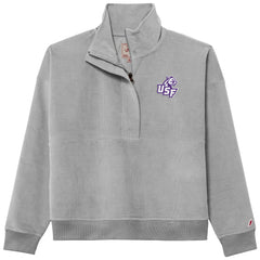 League Women's Corduroy Half Zip Pullover