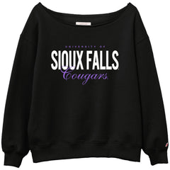 League Women's Reverse Fleece Tiffany Off-The-Shoulder Sweatshirt