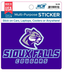 MCM Sioux Falls Cougars Kiss Cut Sticker Decal
