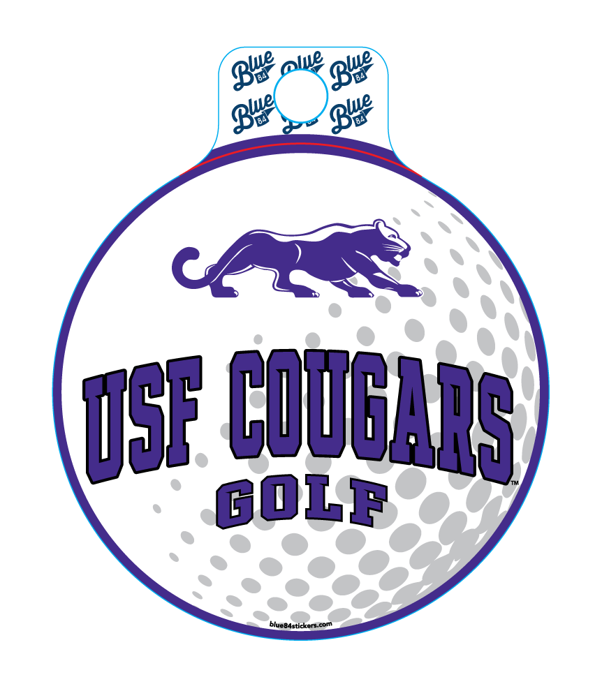 Blue 84 Golf Sticker