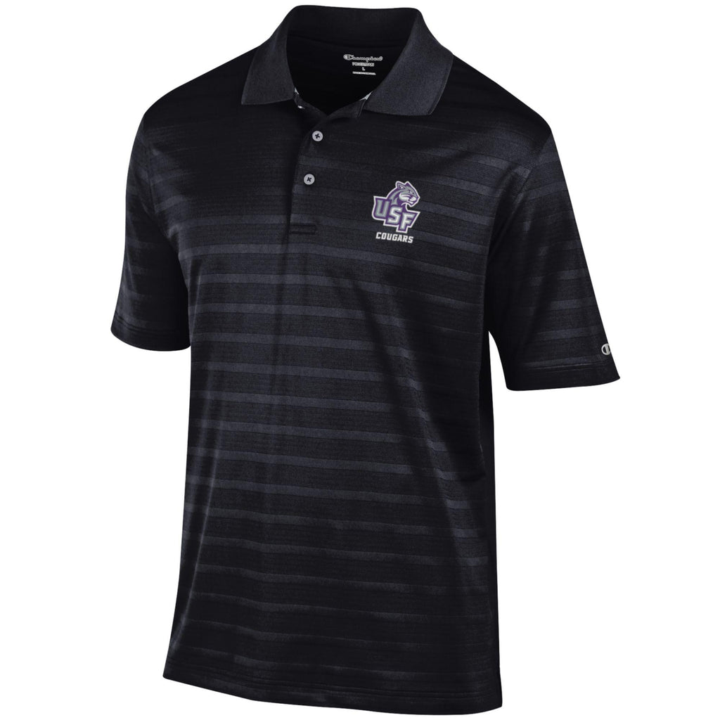 Champion Black Textured Polo