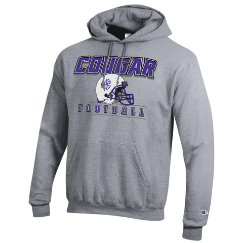 Champion Cougar Football Helmet Hooded Sweatshirt