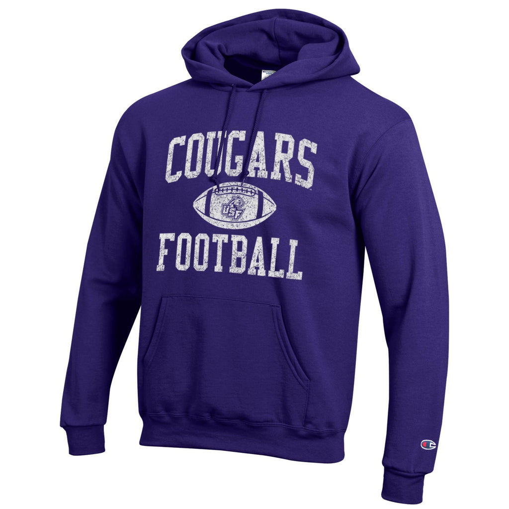 Champion Powerblend Football Hooded Sweatshirt