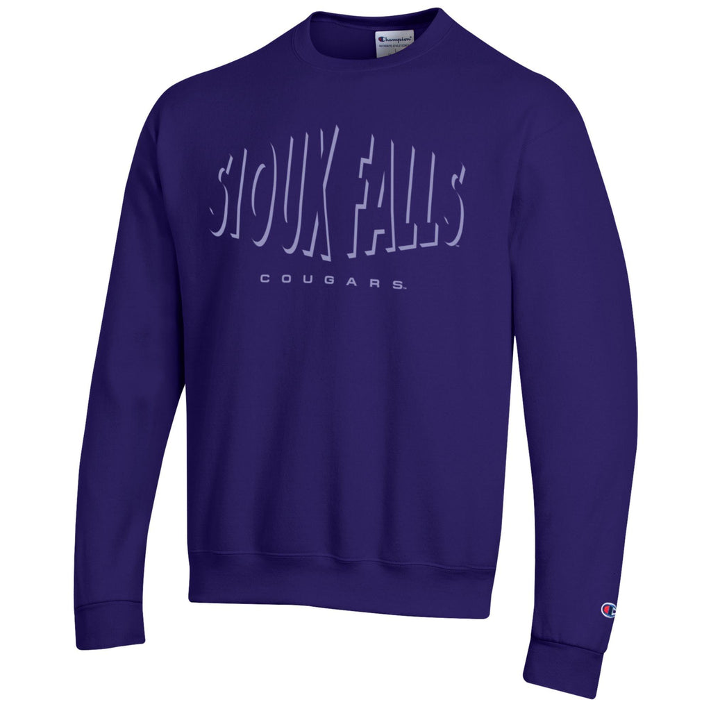 Champion Powerblend Embroidered Shadow Crewneck Sweatshirt