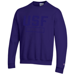 Champion Powerblend Felt Applique Crewneck Sweatshirt