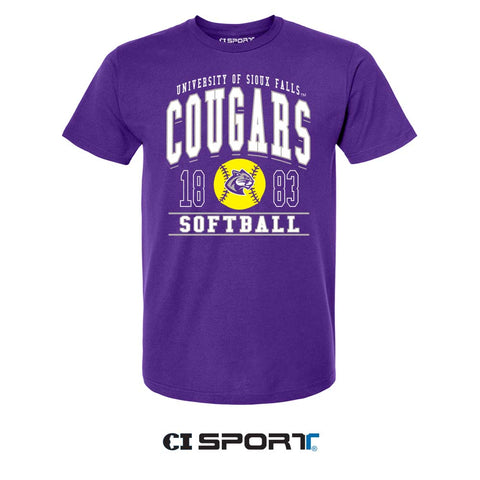CI Sport Purple Softball Team T-Shirt