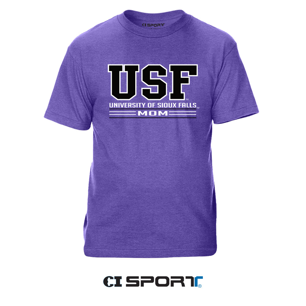 CI Sport Heather Purple USF Mom T-Shirt