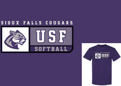 J. America New Purple Softball Sports T-Shirt