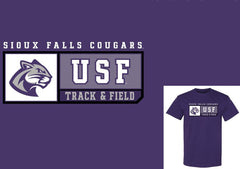 J. America New Purple Track & Field Sports T-Shirt