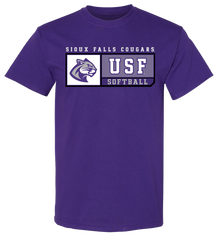J. America New Purple Softball Sports T-Shirt