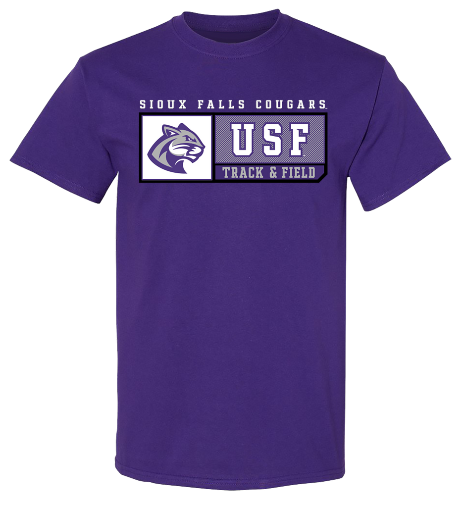 J. America New Purple Track & Field Sports T-Shirt