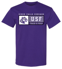 J. America New Purple Track & Field Sports T-Shirt