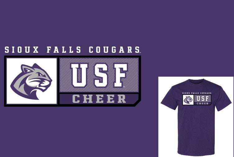 J. America Purple Sports Program Cheer T-Shirt