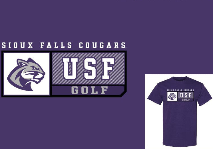 J. America Purple Sports Program Golf T-Shirt