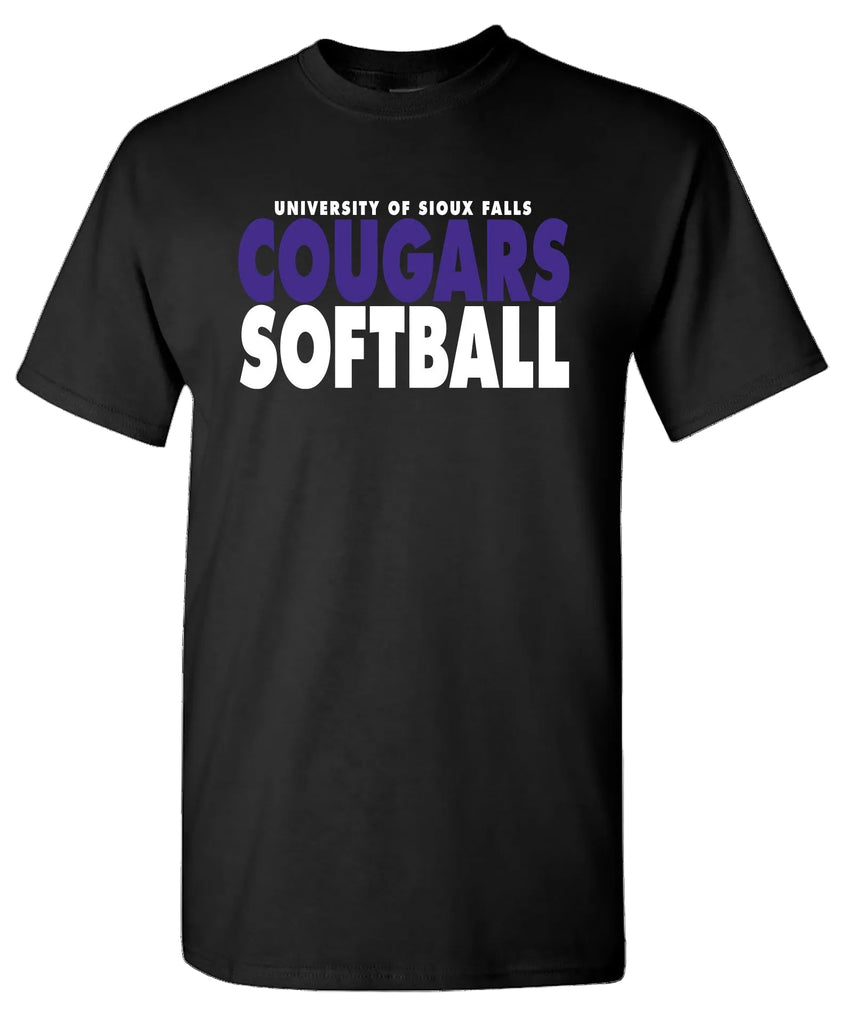 J. America Black Softball T-Shirt