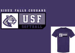 J. America New Purple Softball Sports T-Shirt