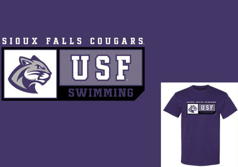 J. America New Purple Swimming Sports T-Shirt