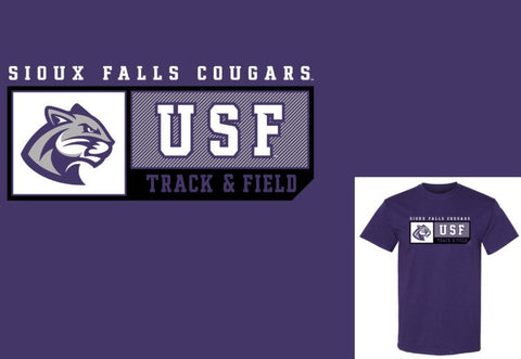 J. America New Purple Track & Field Sports T-Shirt