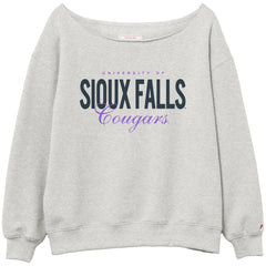 League Women's Reverse Fleece Tiffany Off-The-Shoulder Sweatshirt