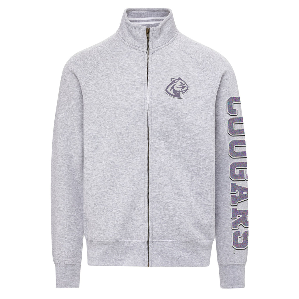 MV Sport Vintage Fleece Flock Print Full Zip Sweatshirt