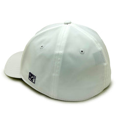 MV Sport A-Flex White Stretch Fit Cap with NEW Logo
