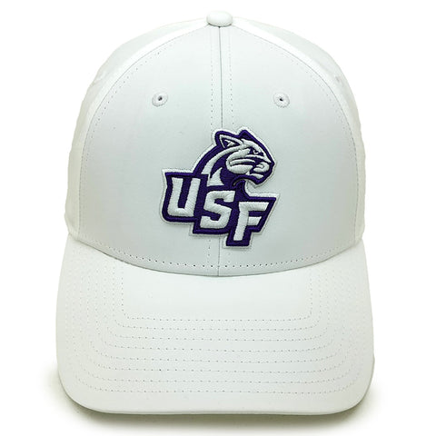 MV Sport A-Flex White Stretch Fit Cap with NEW Logo